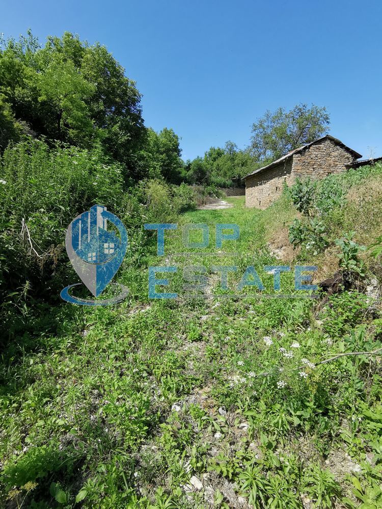 Голям панорамен парцел с къща на груб строеж в село Славейково, област Габрово - 0