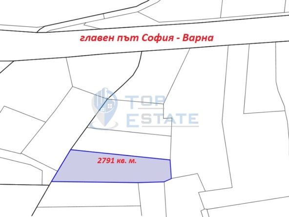 Парцел за промишлено строителство в близост до главен път София - Варна - 0