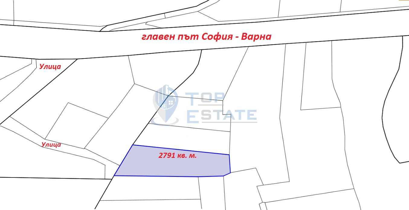 Парцел за промишлено строителство в близост до главен път София - Варна - 0