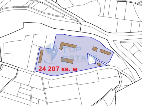 Парцел 24 207 кв. м със стопански постройки в с. Марян, област Велико Търново - 0