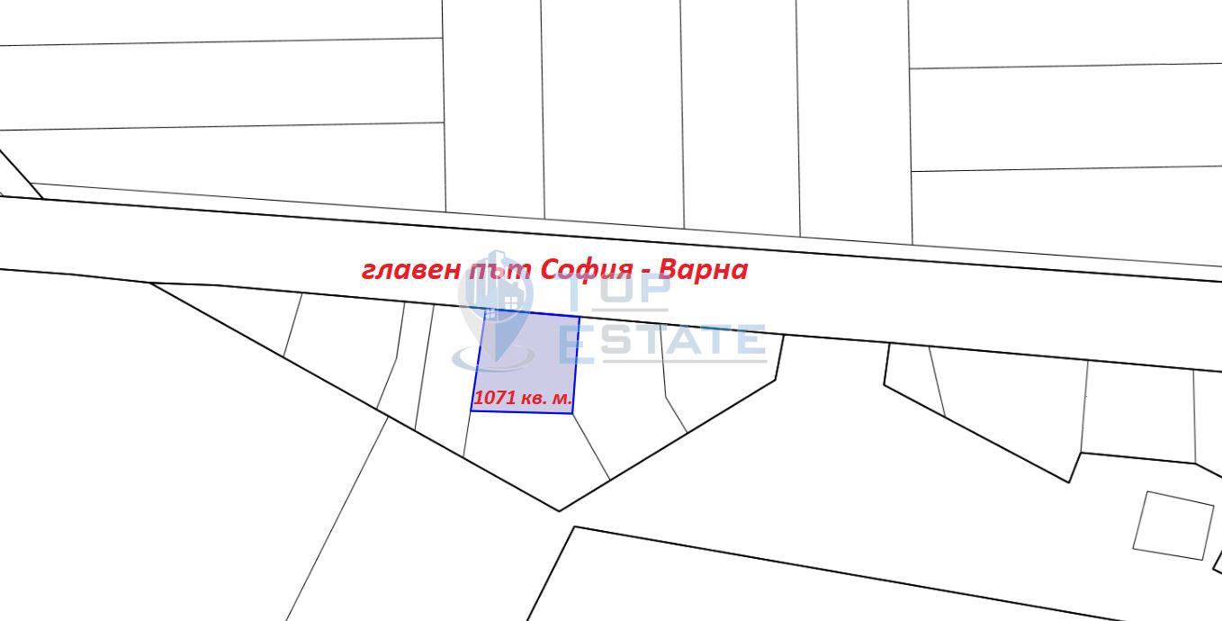 Парцел на главен път София - Варна - 0