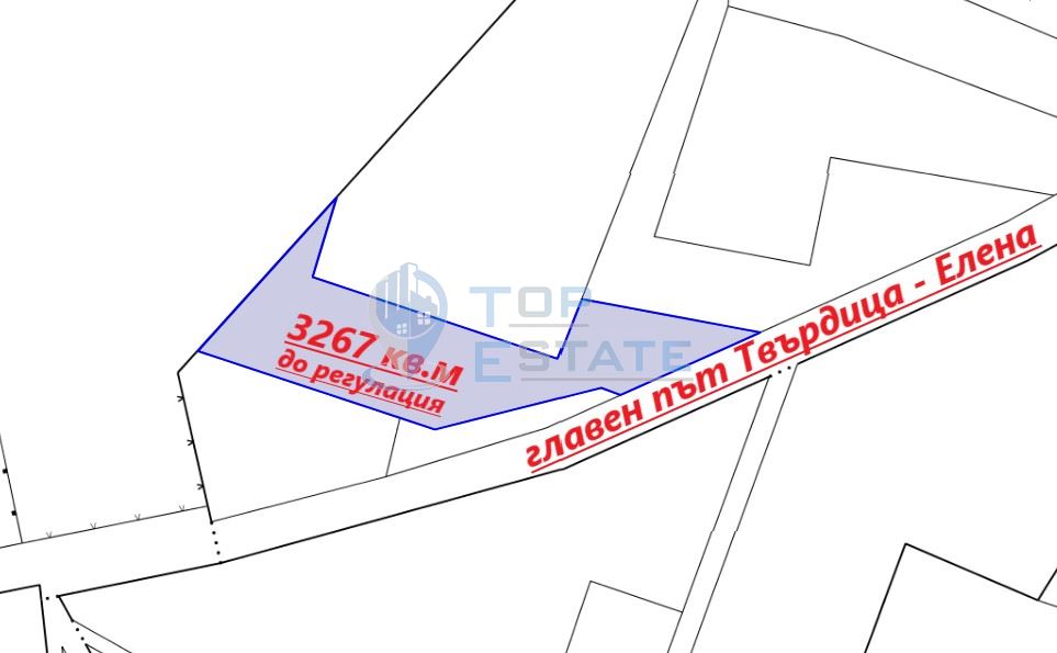 Голям парцел в гр. Елена на главен път и комплекс Тихия кът - 0