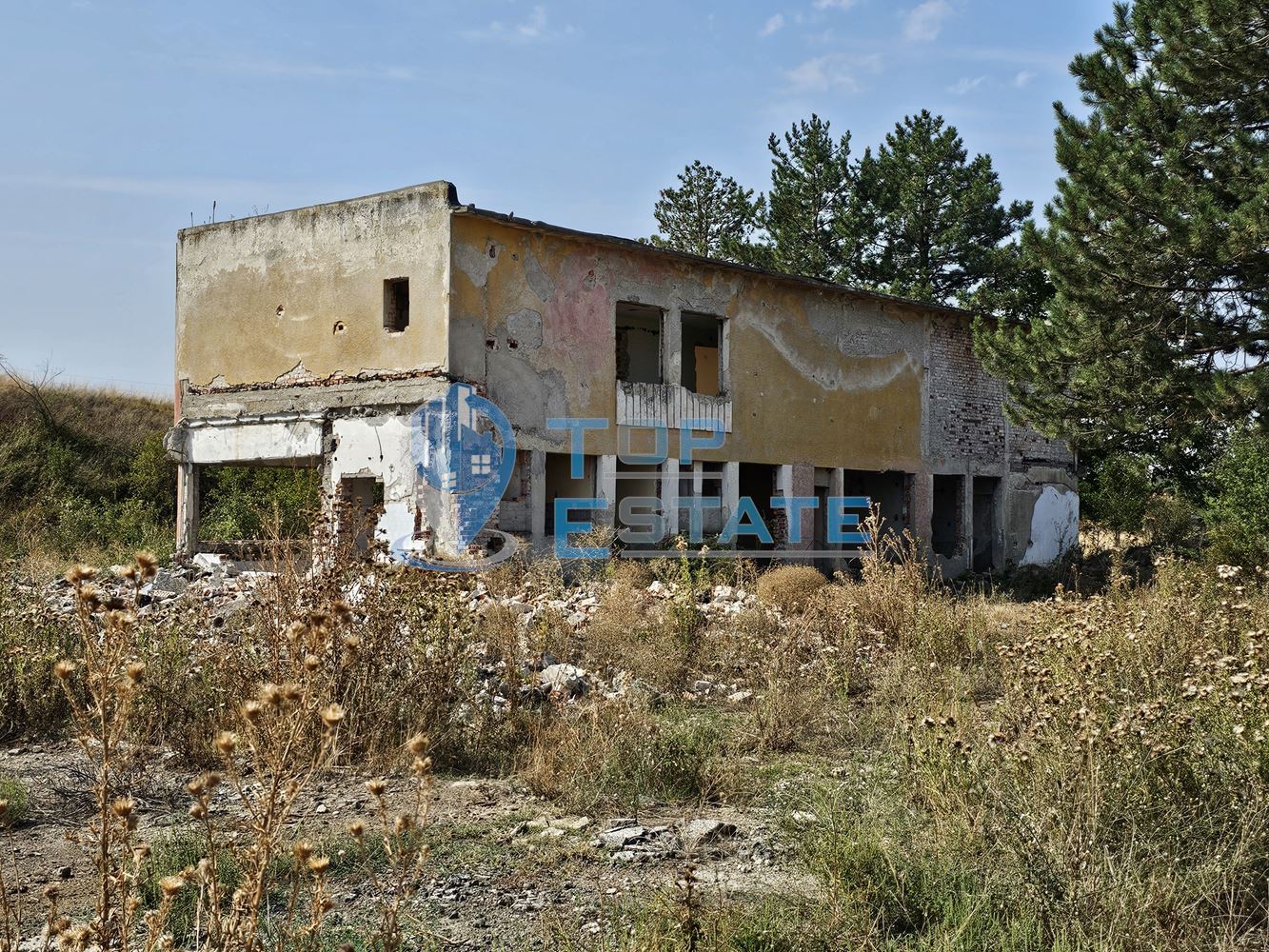 Промишлен имот с 57 дка парцел, промишлени сгради и подстанция в с. Овча могила, община Свищов - 0