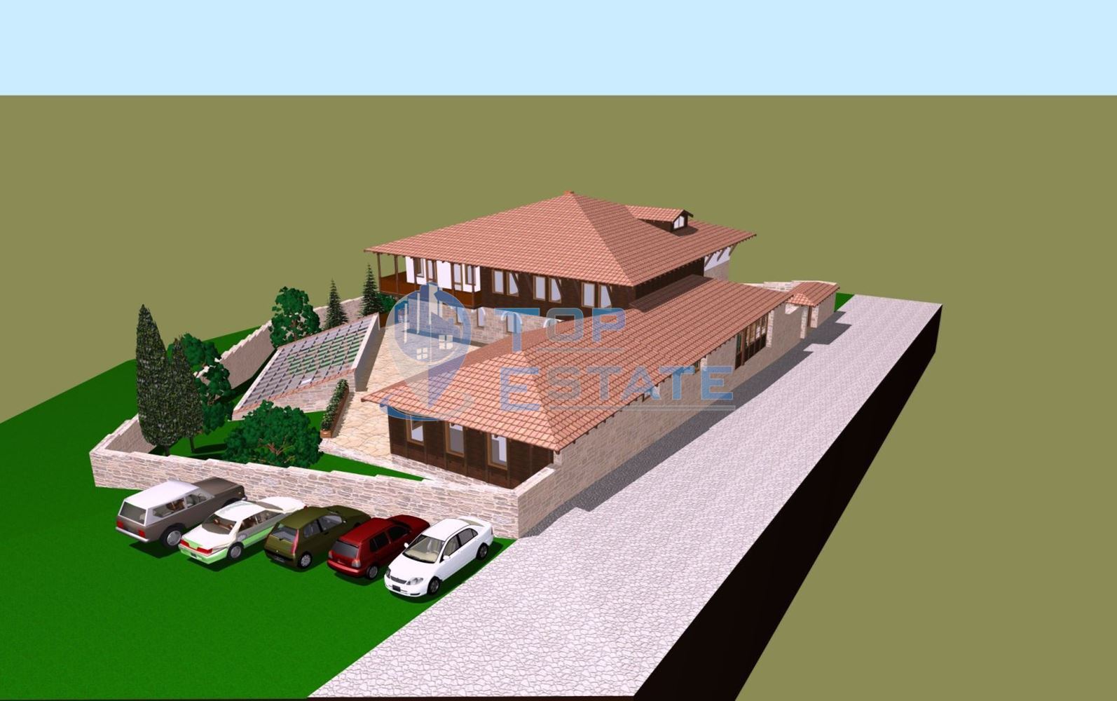 Парцел в регулация с проект за къща за гости в село Арбанаси-0 Парцел в регулация с проект за къща за гости в село Арбанаси - 0