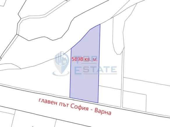Голям парцел с лице към главен път - 0