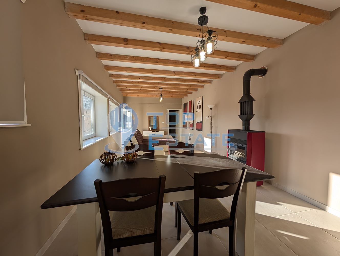 Реновирана тухлена къща с красива панорама и басейн в село Садина-0 Реновирана тухлена къща с красива панорама и басейн в село Садина - 0