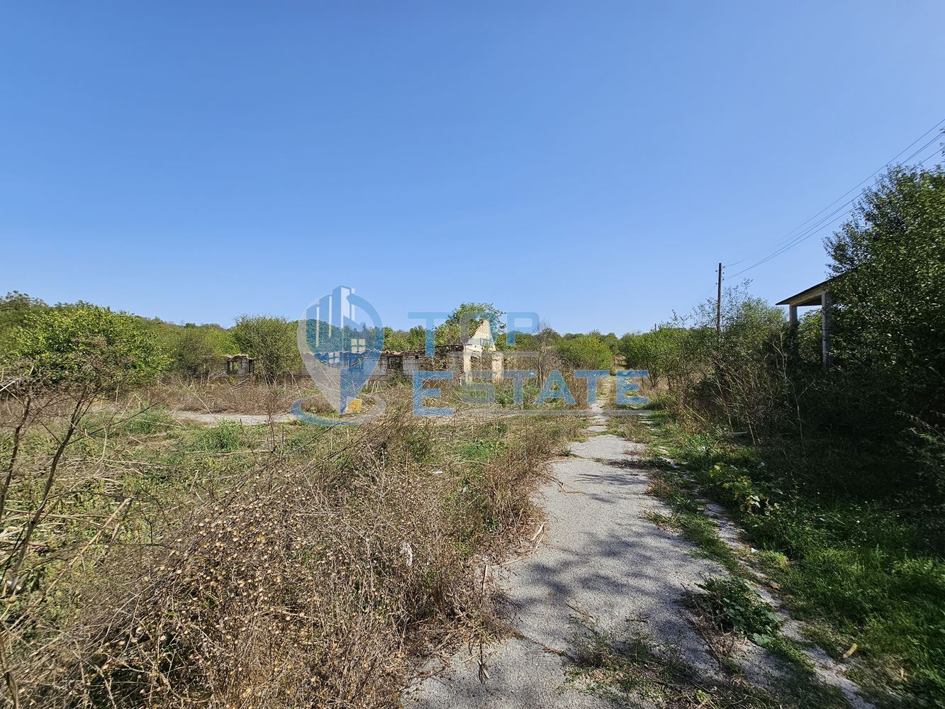 Промишлен имот с огромен парцел с трафопост в село Садина-0 Промишлен имот с огромен парцел с трафопост в село Садина - 0