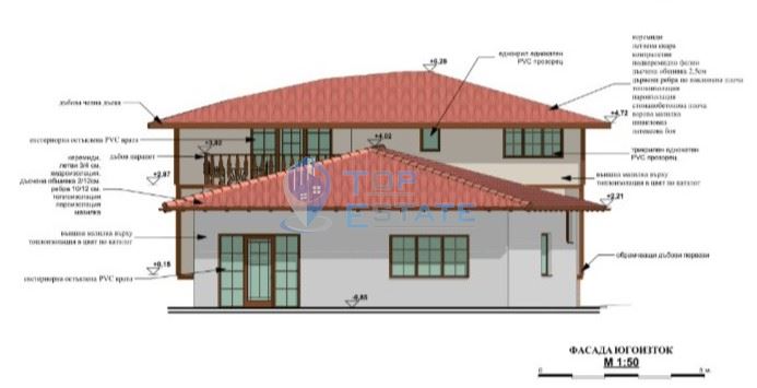 Двуетажна къща на груб строеж с втора къща и басейн с панорама в село Леденик - 0