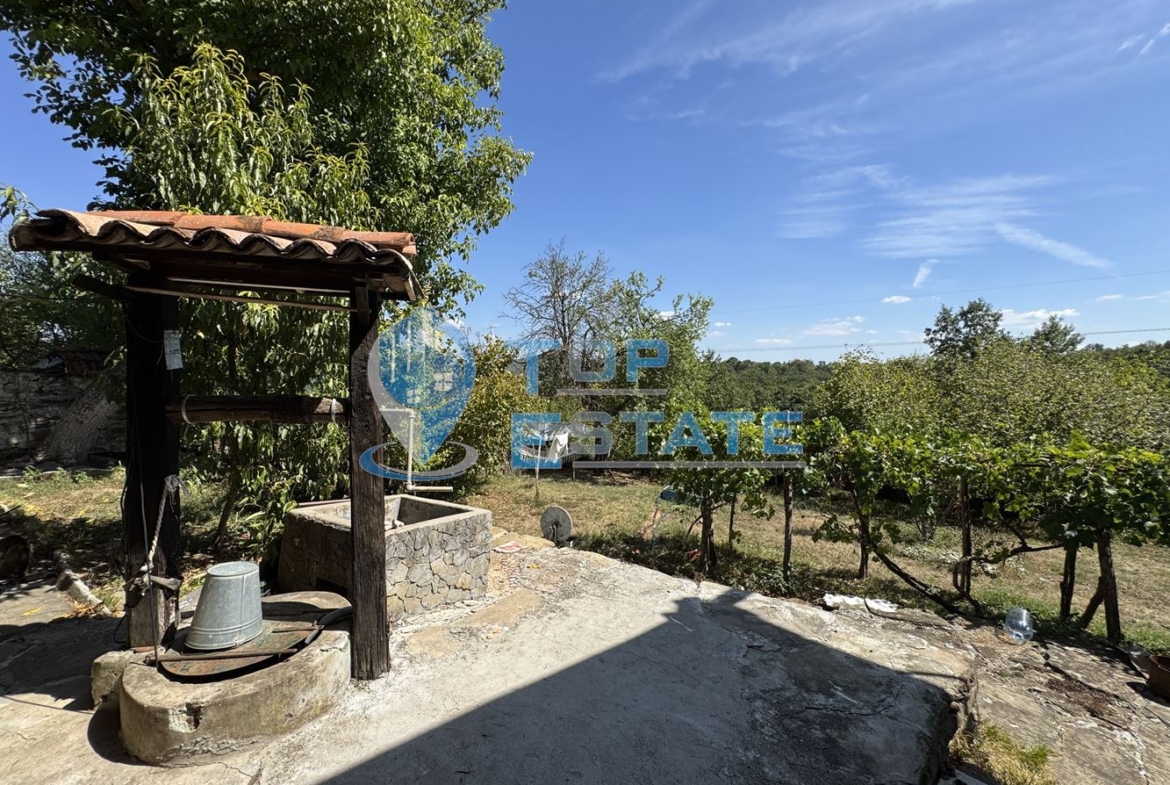 Двуетажна тухлена къща с кладенец и голям двор в село Гоздейка, област Велико Търново - 0