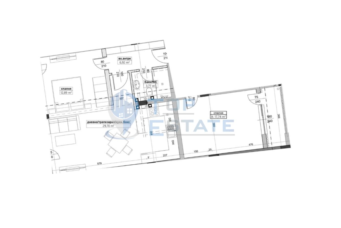 Тристаен апартамент ново строителсво гр. Велико Търново, кв. Бузлуджа - 0