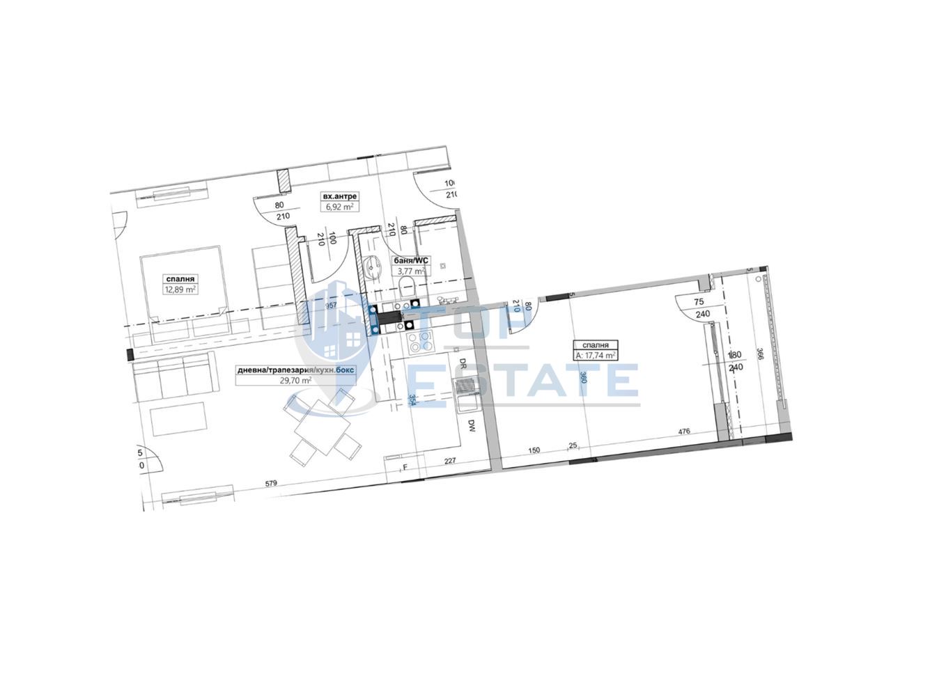 Тристаен апартамент ново строителсво гр. Велико Търново, кв. Бузлуджа - 0