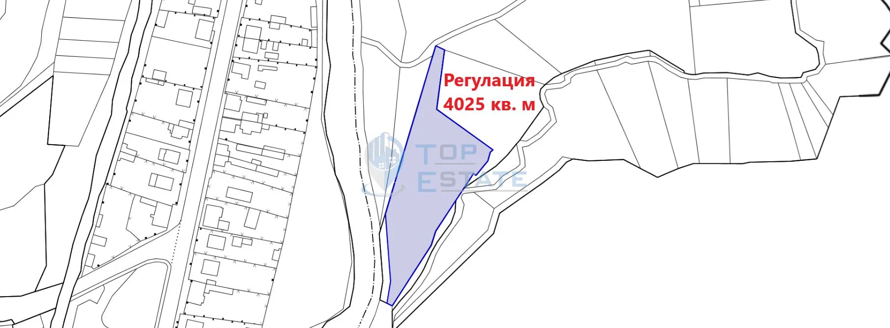 Голям парцел в регулация до река в град Трявна-0 Голям парцел в регулация до река в град Трявна - 0