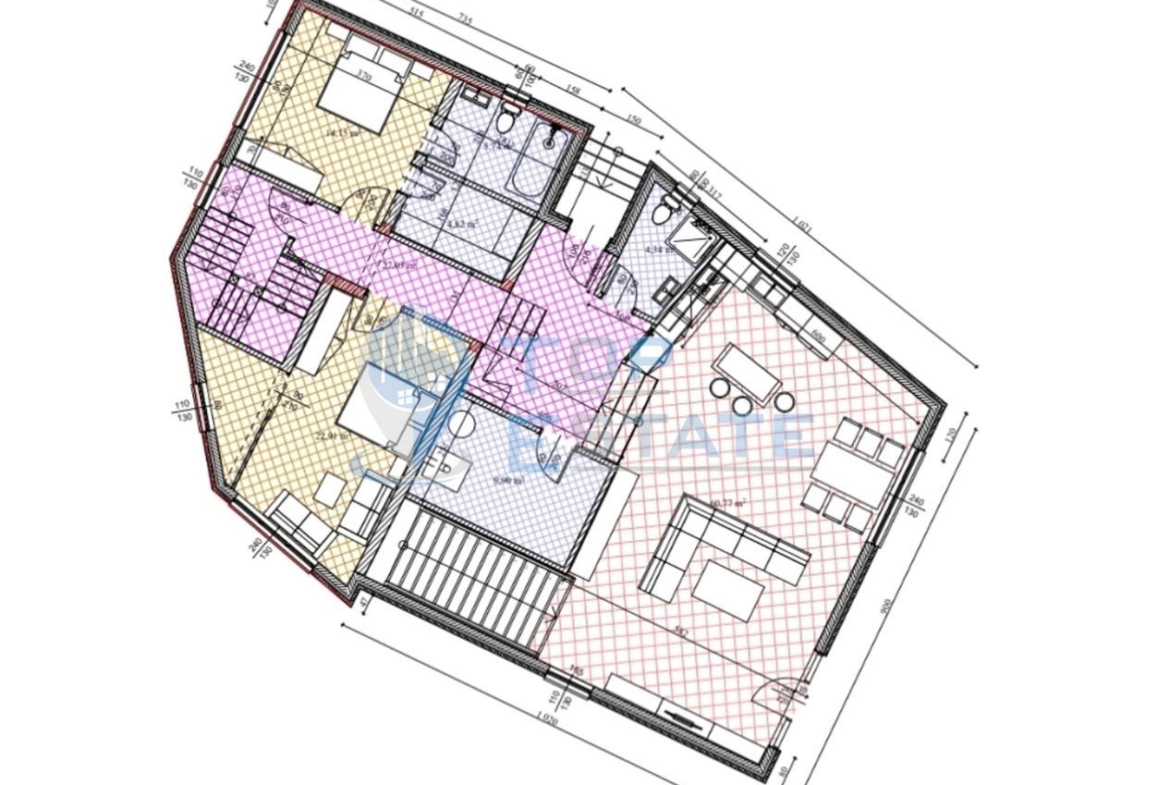 Двуетажна къща на груб строеж с втора къща и басейн с панорама в село Леденик - 0