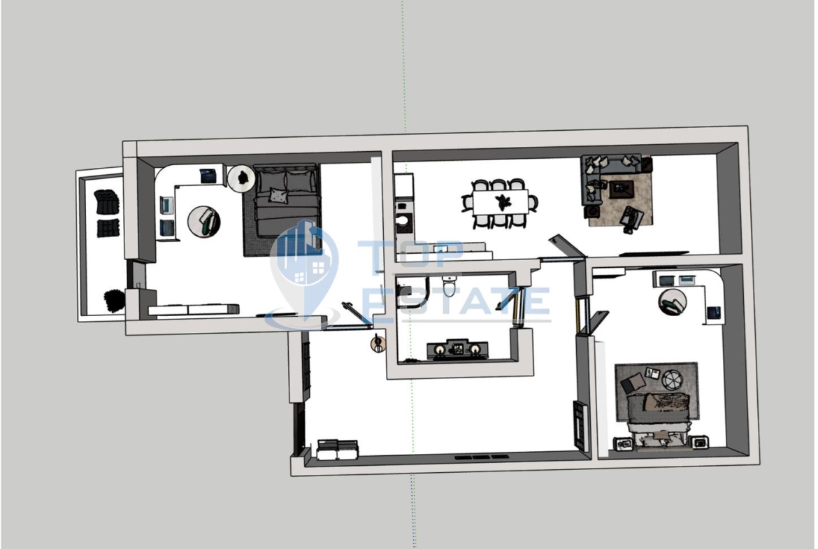 Тристаен апартамент ново строителсво гр. Велико Търново, кв. Бузлуджа - 0