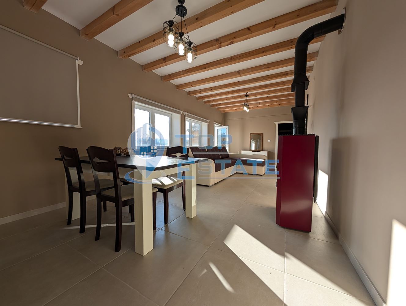 Реновирана тухлена къща с красива панорама и басейн в село Садина-0 Реновирана тухлена къща с красива панорама и басейн в село Садина - 0