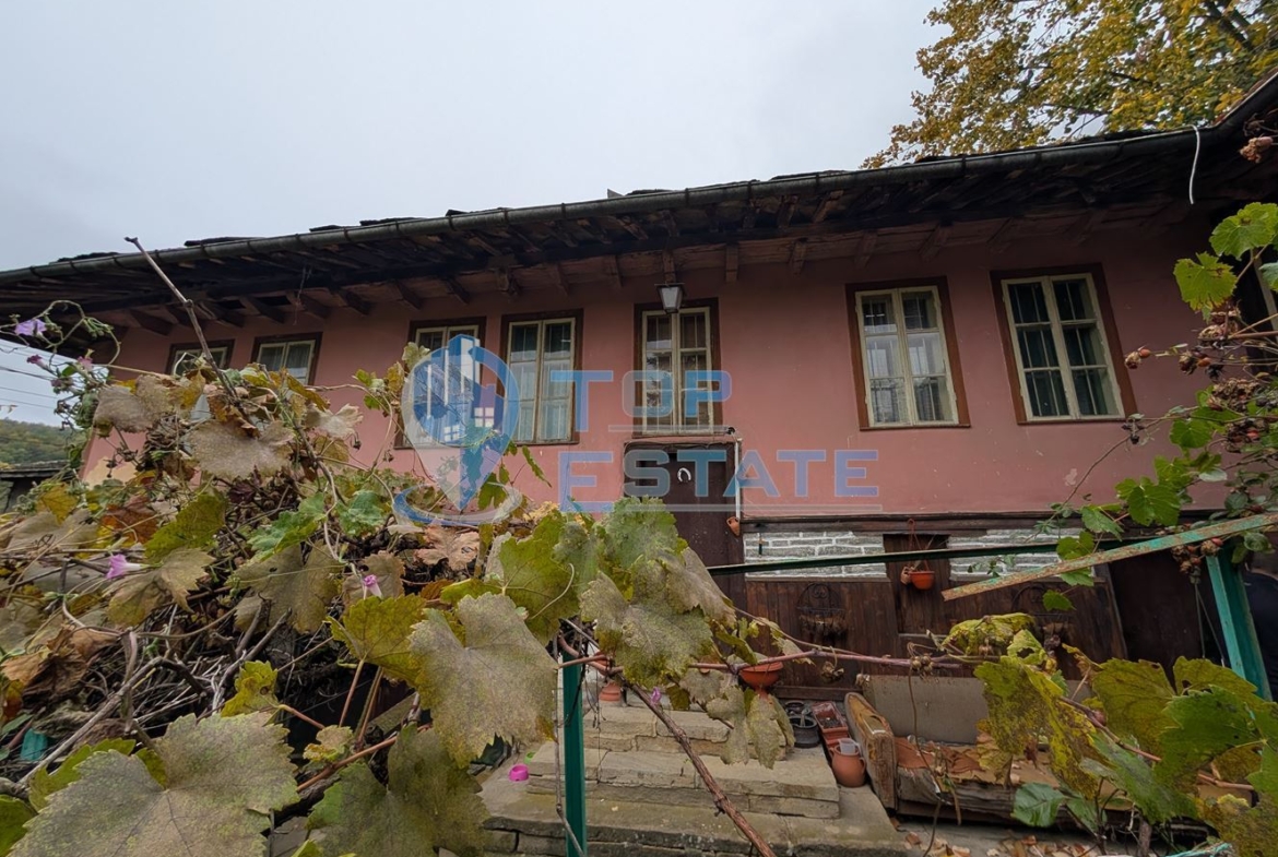 Двуетажна автентична къща с голям двор в село Лесичарка - 0