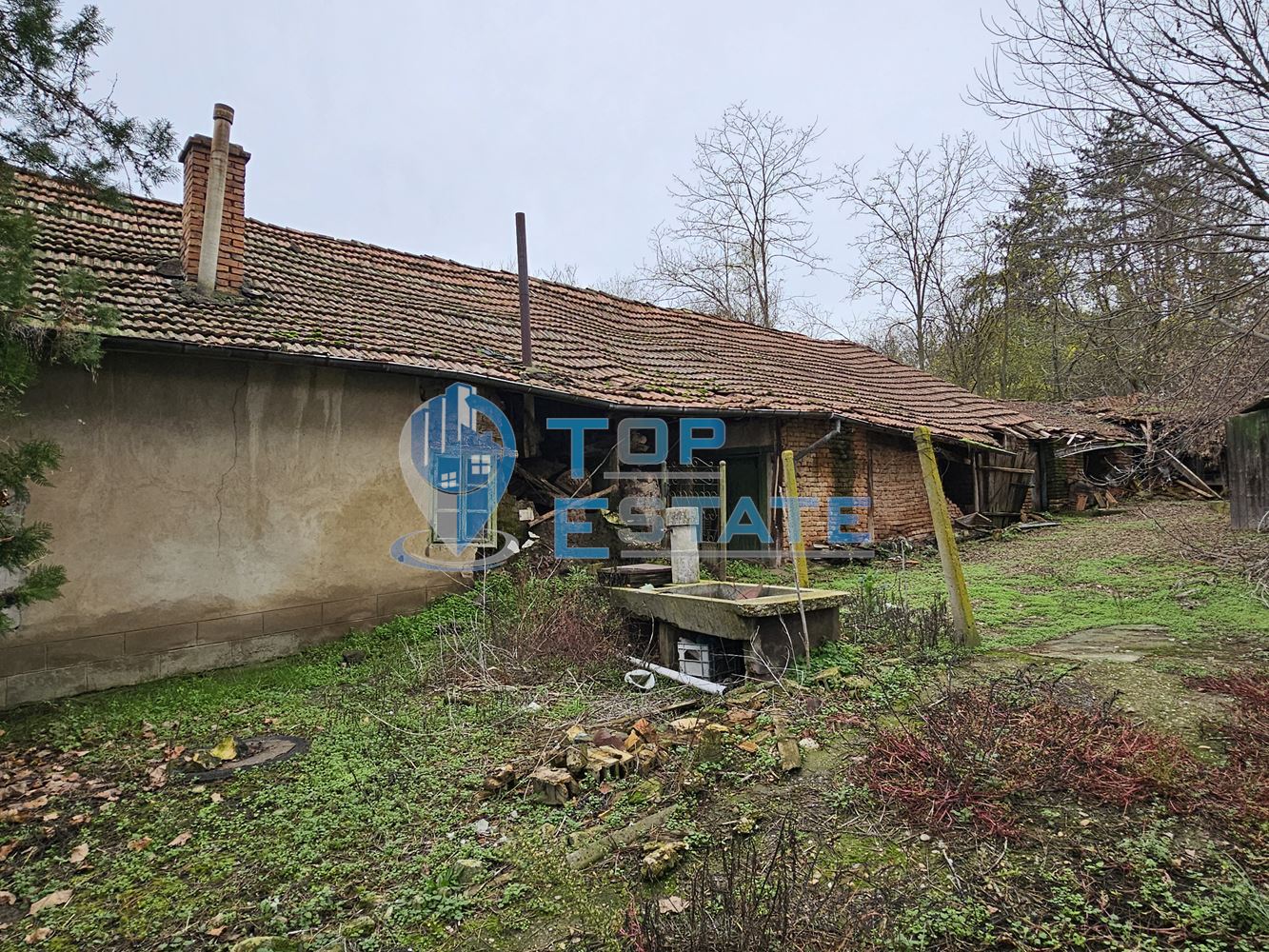 Двуетажна тухлена къща с гараж и двор в село Пиперково, област Русе-0 Двуетажна тухлена къща с гараж и двор в село Пиперково, област Русе - 0