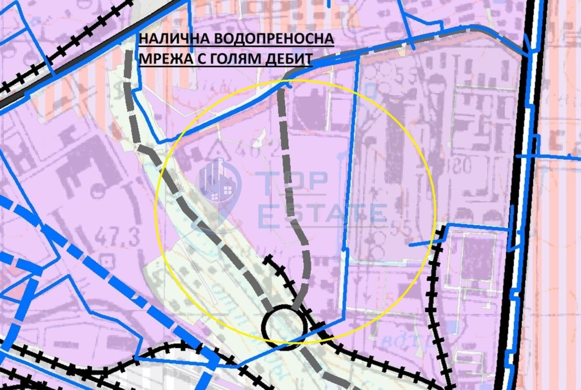 Голяма парцел за промишлено строителство в промишлена зона Изток, град Русе в близост до Дунав мост - 0