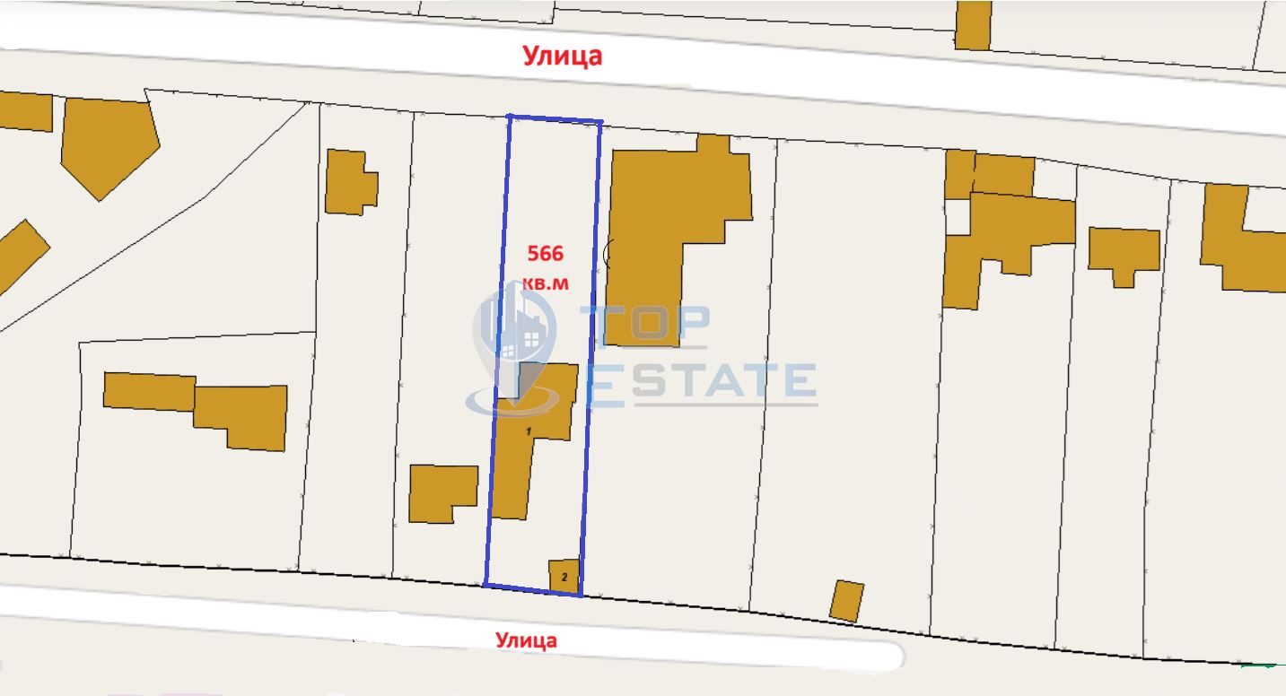 Парцел със стара къща с подход от две улици в квартал Калтинец, град Горна Оряховица, област Велико Търново - 0