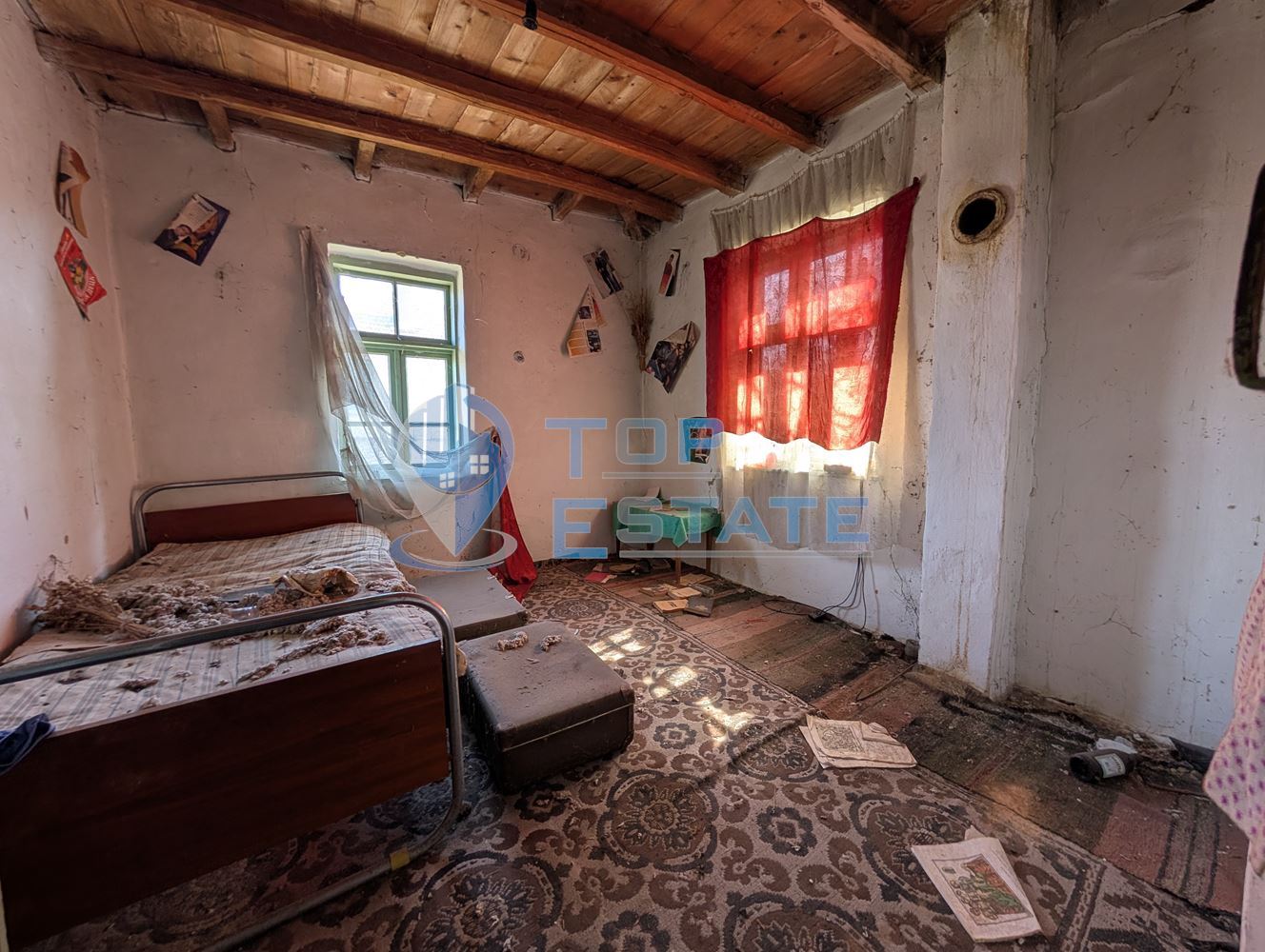 Парцел със стара двуетажна къща в село Ново село - 0