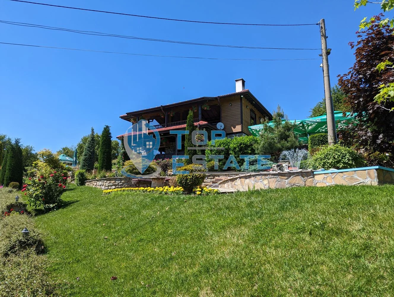 Прекрасна новопостроена къща с панорама, красив терасиран двор и басейн в сърцето на Тревненския балкан - 0